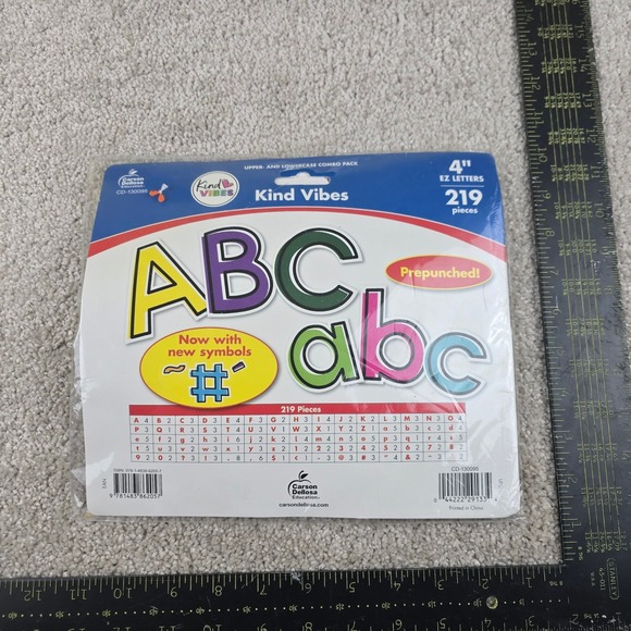 Carson Dellosa Education Other - Carson Dellosa Kind Vibes EZ Letters Multicolor 4 Inch 219pc Bulletin Board Set